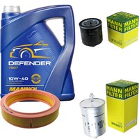 Mann Inspektionspaket 5L Mannol Defender 10W-40 FüR VW Golf III 1.6 1.4 Vento