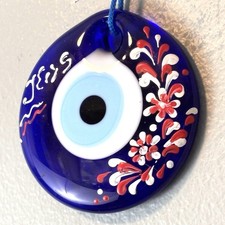 Evil Eye Wall Hanging Handmade Turkish Glass Amulet Pendant Charm Good Luck