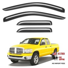 Extra-Thick Window Rain Guards 2002-2008 Ram 1500 Quad Cab 2003-2009 2500/3500