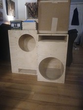 15 Inch HD Slot Ported Vented Car Audio Subwoofer Box Sub Enclosure 15in.