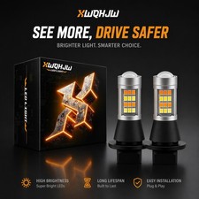 Amber 74437440 Led Front Turn Signal Light Bulbs No Hyper Flash Canbus Amber 74437440 Led Front Turn Signal Light Bulbs No Hyper Flash Canbus