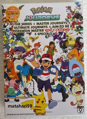 Pokemon Journeys: The Series Part 1+2+3 Anime DVD (English Dub/Sub) All Region