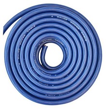 Connected 4 Gauge Blue Amplifier Amp Power/Ground Wire 25 Feet Superflex