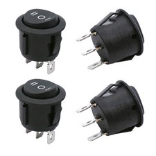 TWTADE / 4Pcs Momentary Boat Rocker Switch 3 Pin 3 Position ON -Off- ON ...
