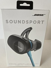 Bose SoundSport Wireless Headphones Aqua Blue Factory Sealed New 761529-0020