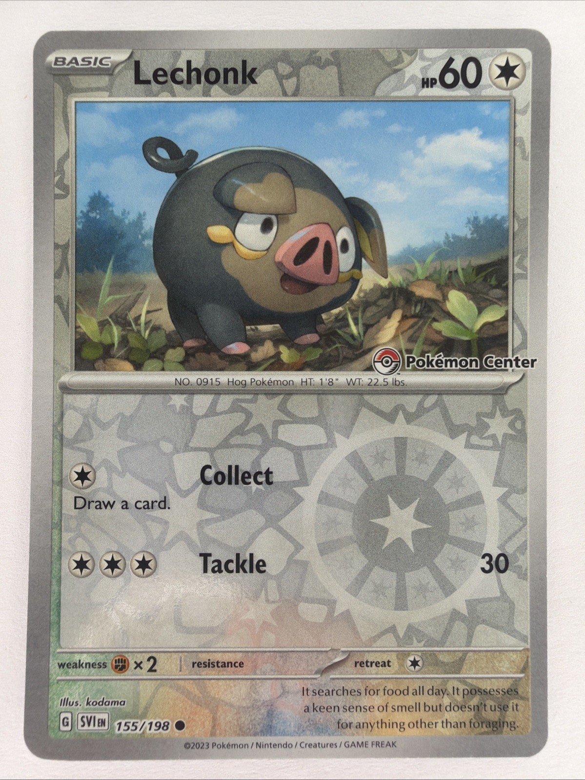 Pokemon Promo #155/198 Lechonk (Pokemon Center Exclusive)