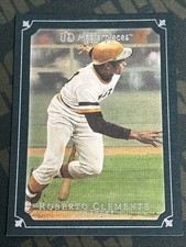2007 Masterpieces - Green Linen Border - #87 - Roberto Clemente - Pitt Pirates