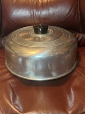 Vintage Retro MCM Aluminum Cake Cover Excellent Condition Made In USA