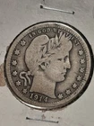 1914-P Barber Quarter, VG/F #2