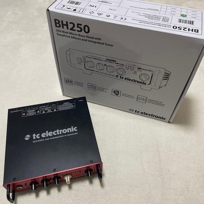 TC Electronic BH250 Red Compact Bass Amplifier Head 250W TonePrint Headphone Out