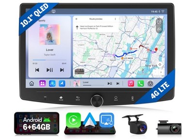 DVR+CAM+10.1 Zoll Android 8Kern 6+64G Autoradio 2 DIN DAB+ mit GPS Navi WiFi DSP