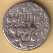 MUGHAL INDIA SHAHJAHAN KING ONE RUPEE RARE SILVER COIN