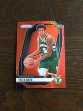 2024-25 Panini Prizm NBA Tyler Smith Bucks Red 74/225 Rookie RC