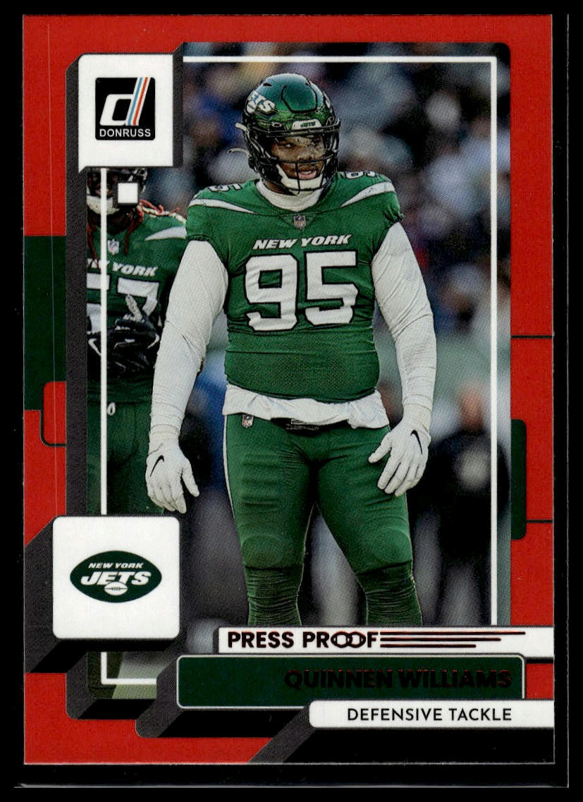 2022 Donruss Quinnen Williams Red Press Proof Card #145