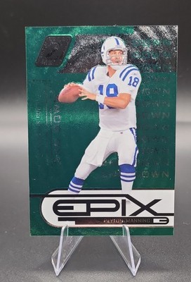 2005 Donruss Zenith - Epix Peyton Manning #E-20 2nd Down Emerald 084/100
