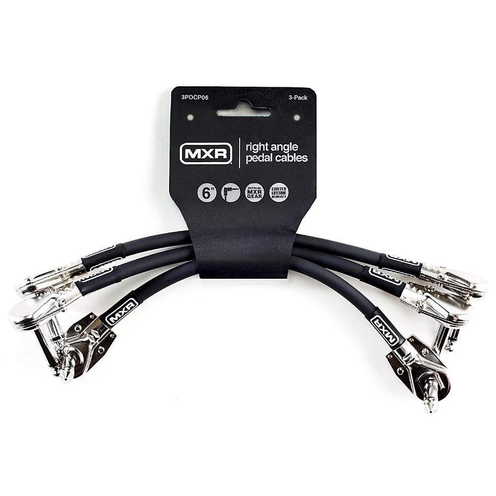 Соединительный кабель MXR 3-Pack 6 in 6 дюймов. Черный