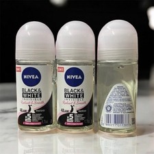Nivea Black  White Invisible Original Roll-on Radiant  Smooth48H PACK OF 3 