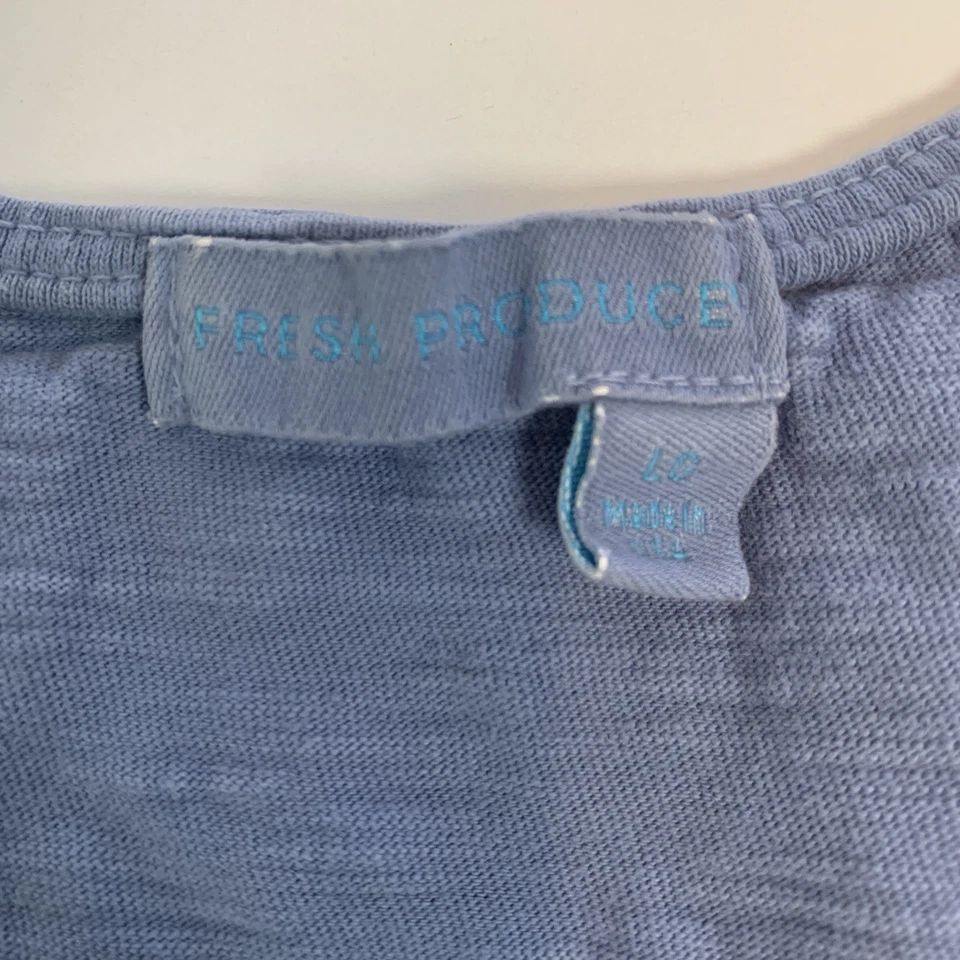 Vestido sin mangas Fresh Produce para mujer grande sin mangas bolsillos algodón informal azul L Foto 4 de 4