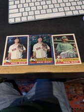 2025 topps heritage high number marcelo mayer base, blue sparkle, variation