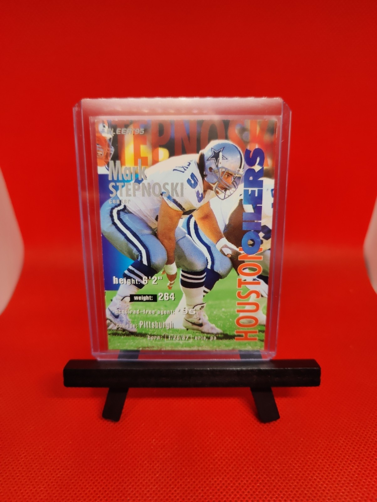 1995 Fleer Shell FACT - Mark Stepnoski #77