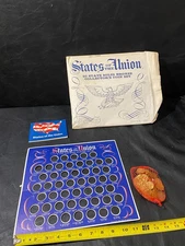 States of the Union Coin collection Solid Bronze with holder 1969 Shell Oil Co.