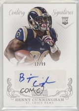 2013 Panini National Treasures Rookie Signatures 12/99 Benny Cunningham Auto 0f6