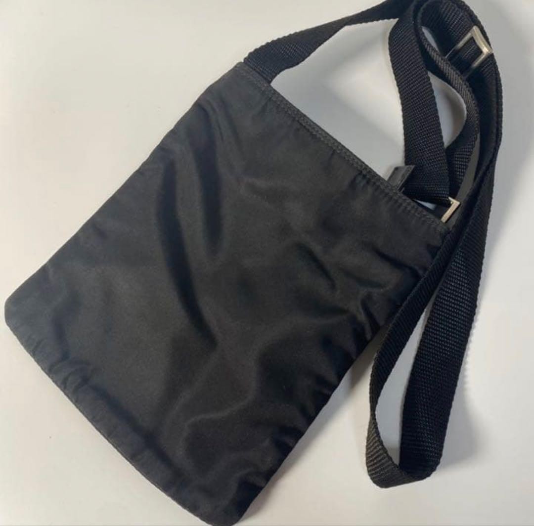 PRADA black nylon shoulder bag sacoche thumbnail 4