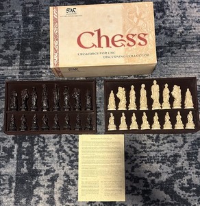 Handmade The American Civil War Chess Set-Studio Anne Carlton-Mint!