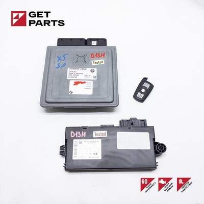07-10 BMW X5 E70 N52 ENGINE COMPUTER ECU DME MSV80 CAS3 KEY IGNITION SET KIT OEM