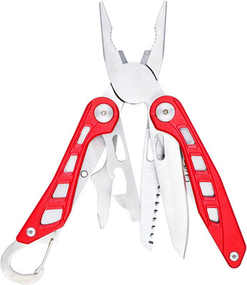 Amazon Basics 8-In-1-Multitool-Sicherheitsschloss Aus Edelstahl Mit Nylonscheide