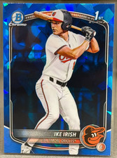 2025 1st Bowman Draft Chrome Sapphire Blue Ike Irish BDC-16 Baltimore Orioles