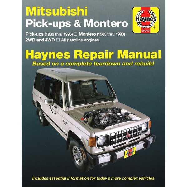 Mitsubishi Pick-Ups Montero 1983-1993 2WD 4WD Import Reparaturanleitung Haynes-image
