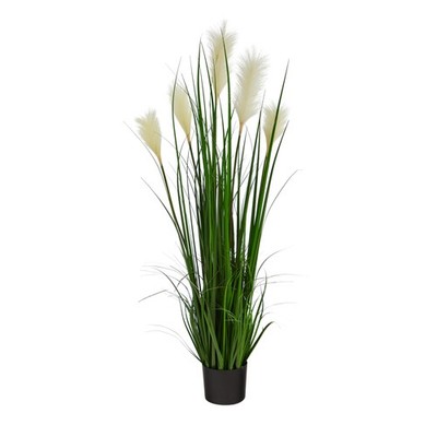 Nearly Natural 4-ft Plume Grass Artificial Plant