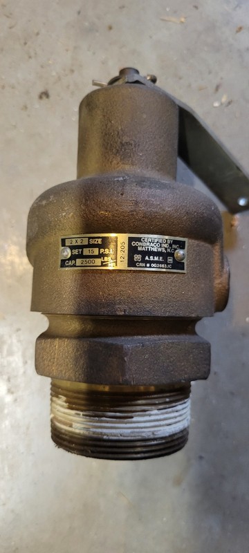 Conbraco 12-205 2in x 2in 15 PSI Bronze Pressure Relief Valve
