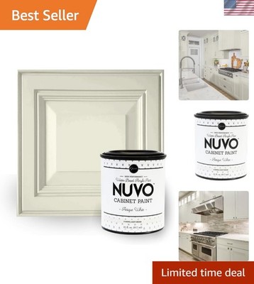 Effortless Kitchen Makeover with Nuvo Antique White Cabinet Paint - Quart Size