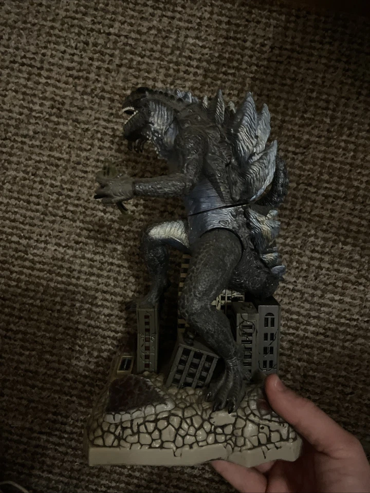 Trendmasters Godzilla Bank Money Box 1998 figura rugiente móvil funcionando Foto 2 de 4