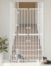 Extra Tall Cate Gate for Doorway: Pressure Mount 74.8"-90.5" Tall Cat Gate