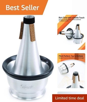 Trumpet Mute, AC011-6, Cup Mute, All Aluminum, Adjustable Volume, Excellent F...