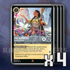 Pocahontas Steadfast Traveler 171/204 x4 R Wilds Unknown Disney Lorcana