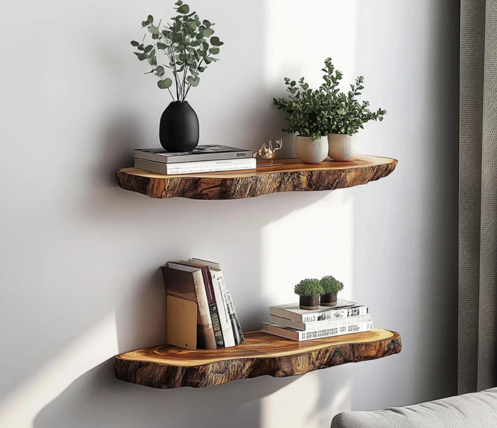 Modern home décor shelf live edge floating shelves wood rustic floating shelf
Opens in a new window