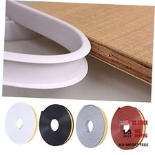 U-Shape Edge Banding, 16.4ft Self Adhesive Veneer Edging,TPE Flexible 9MM White