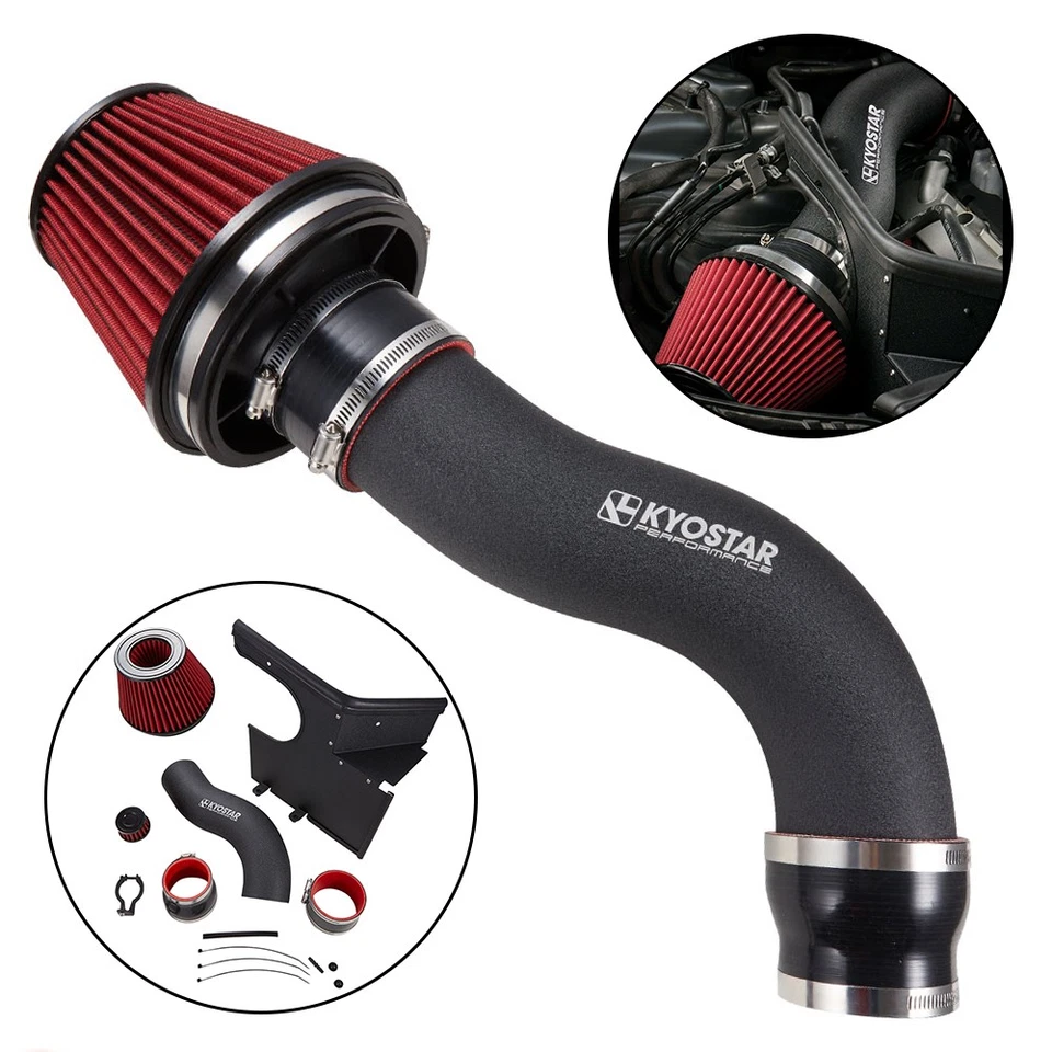 Sistema de admisión de aire frío para Audi S4 S5 Q5 SQ5 2010-2016 3,0 T V6 turbo tubo de 3,5"" Foto 4 de 4