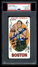 1969 Topps #5 Bailey Howell PSA/DNA Autograph 3 Inscriptions PSA Auto 10 HOF