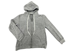 Brandy Melville Women Light Weight Hoddie Full Zip With Pockets Grey One Size