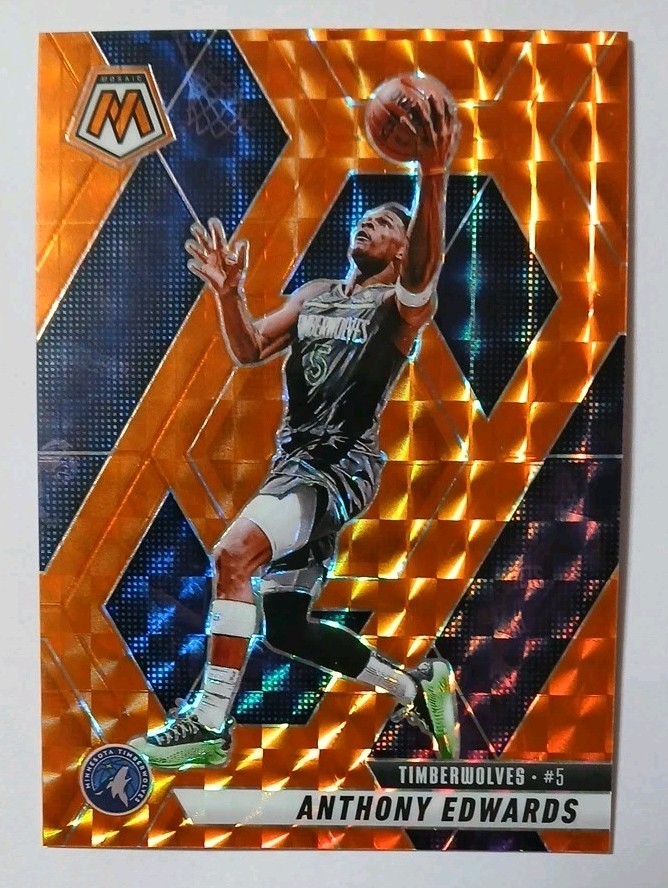 2024-25 Panini Mosaic Orange Prizm ANTHONY EDWARDS #36 /249