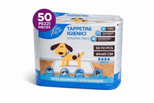 Leopet Tappetini Igienici Assorbenti Traversine Cani Strip Adesivo 60x60 CM 50PZ