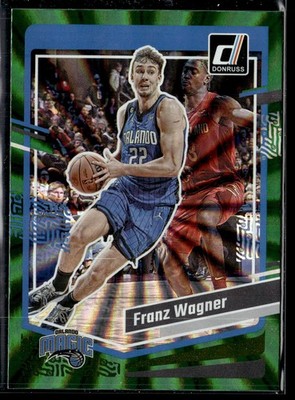 2023-24 Donruss #89 Franz Wagner Green Laser Holo Orlando Magic