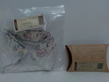 Longaberger Fabric/Tie-On -New(Open) - Card File Basket Liner & Berry Tie-On 