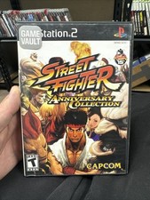 Street Fighter Anniversary Collection (Sony PlayStation 2, 2004) CIB Tested