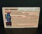 Cobra Commander 1984 G.I. JOE COBRA File Card Vintage Original UNCUT